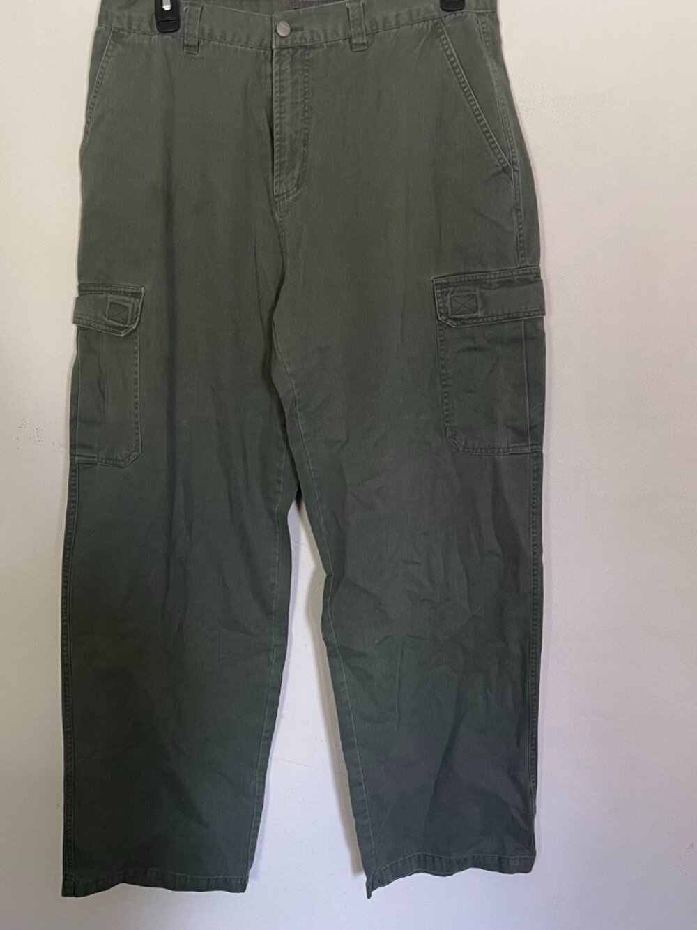 VTG Quiksilver Men Cargo Pants Sz 36x32 Green Skate Surf Gorpcore Streetwear T7